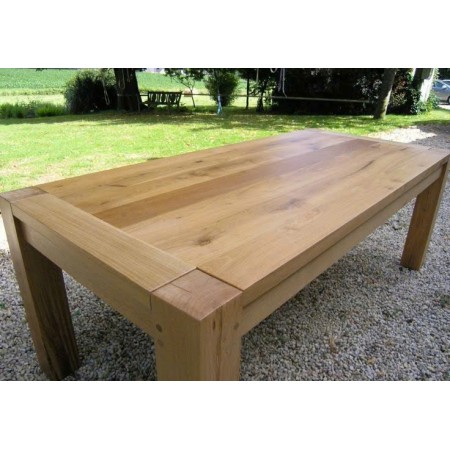 ChunKy Oak : Bàn Ăn Gổ Sồi - Chân Trụ - W1m4 ChunKy Oak : Bàn Ăn Gổ Sồi - Chân Trụ - W1m4